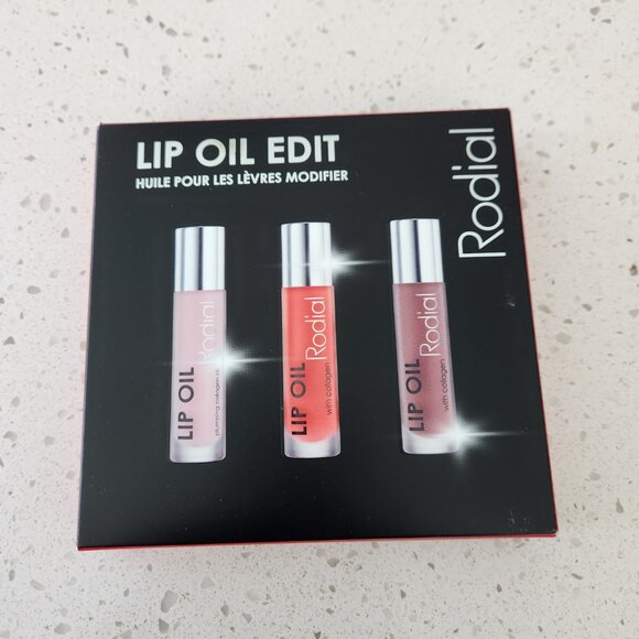 Rodial Plumping Collagen Lip Oil Trio, 0.39 fl oz, 3-pack (NEW)